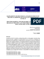 Artigo 5 - Mapeamento de Processo e Análise de Riscos de Fraude Na Dispensa de Licitação em Razão Da Covid-19