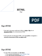 Tags HTML e seus atributos