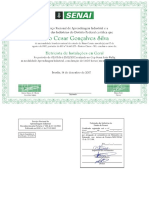 Certificado Eletricista Senai