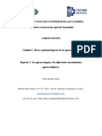 Reporte Agroecología y Los Diferentes Movimientos Agroecológicos