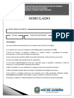 Caderno de Prova 3 Série Do Ensino Médio - Língua Portuguesa
