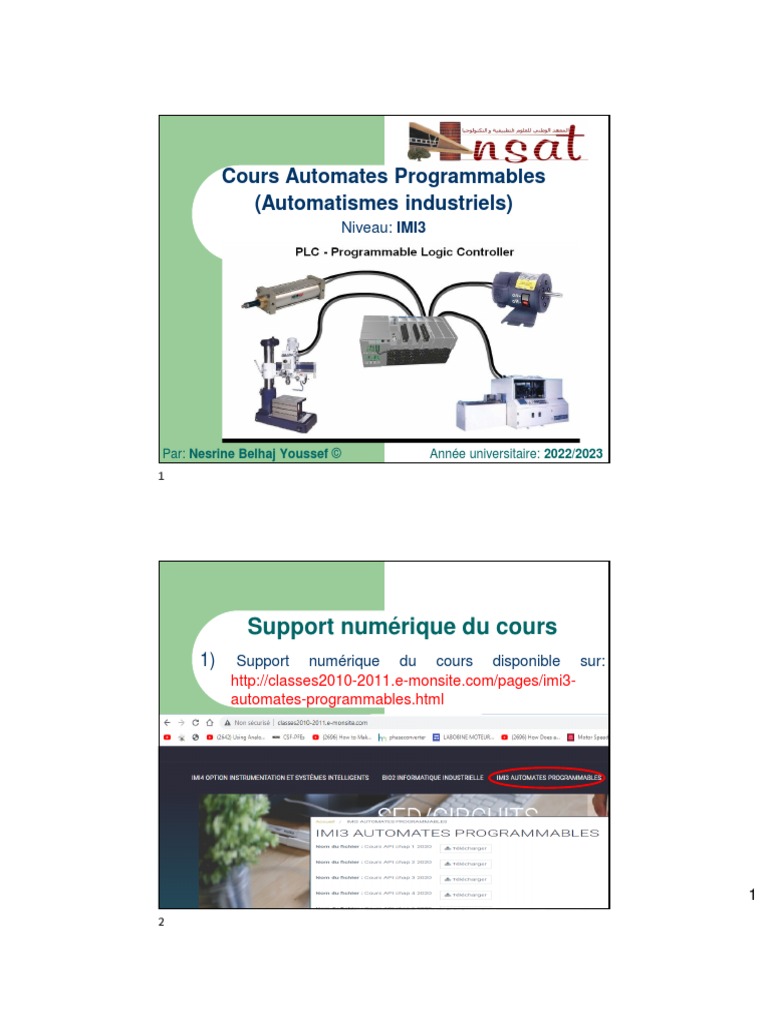 Cours Api Part 1 2023 | PDF | Capteur | Automate programmable industriel