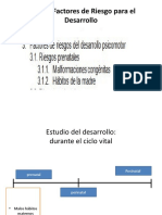 Tema 3. Factores de Riesgo para El Desarrollo - Prenatales - Malformaciones Congénitas