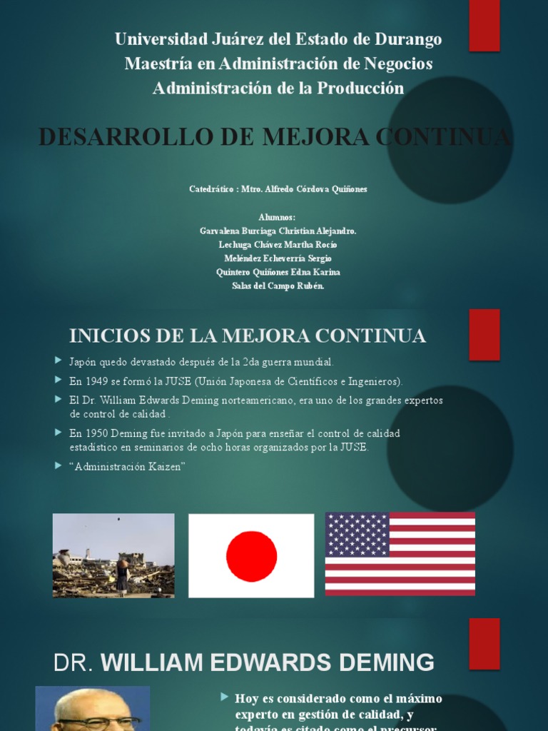 Mejora Continua y Lean Manufacturing | PDF | Lean Manufacturing ...