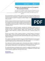 ANAC Realizó Un Simulacro de Emergencia Aérea en El Aeropuerto Internacional de Ezeiza - Corr