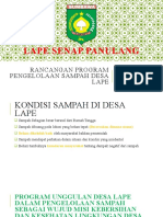 Penyusunan Rancangan Program Pengelolaan Sampah Desa Lape 2021