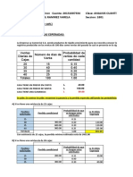 Ejerccios IV Unidad Perdidad y Ganancia Esperada 