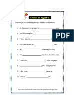 Grade 3 Worksheets Parts of Speech Page 7