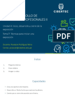 DHP 2 - Tema 7 - Técnicas para Iniciar Una Exposición PDF