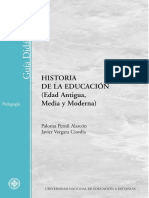 Historia de La Educación (Edad Antigua, Media y Moderna) - Paloma Pernil Alarcón