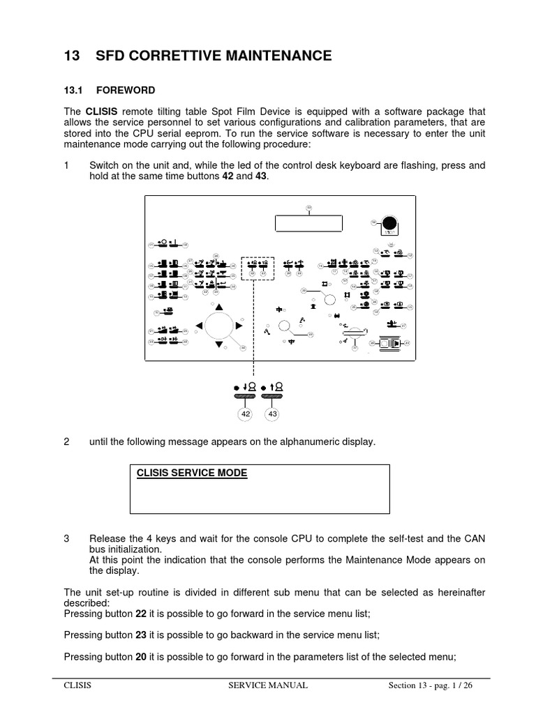 CLISIS Service Manual Overview | PDF | Switch | Calibration