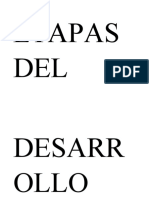 Etapas Del Desarrollo Humano