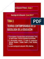 TEMA 3 - Soc. Educación - 2016-17