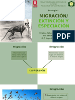 Migración, extinción y especiación en ecología