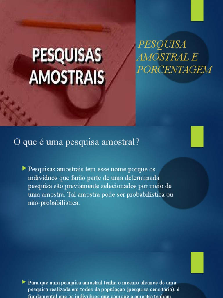 Pesquisa Amostral e Censitária: Tipos e Exemplos | PDF | Amostragem ...