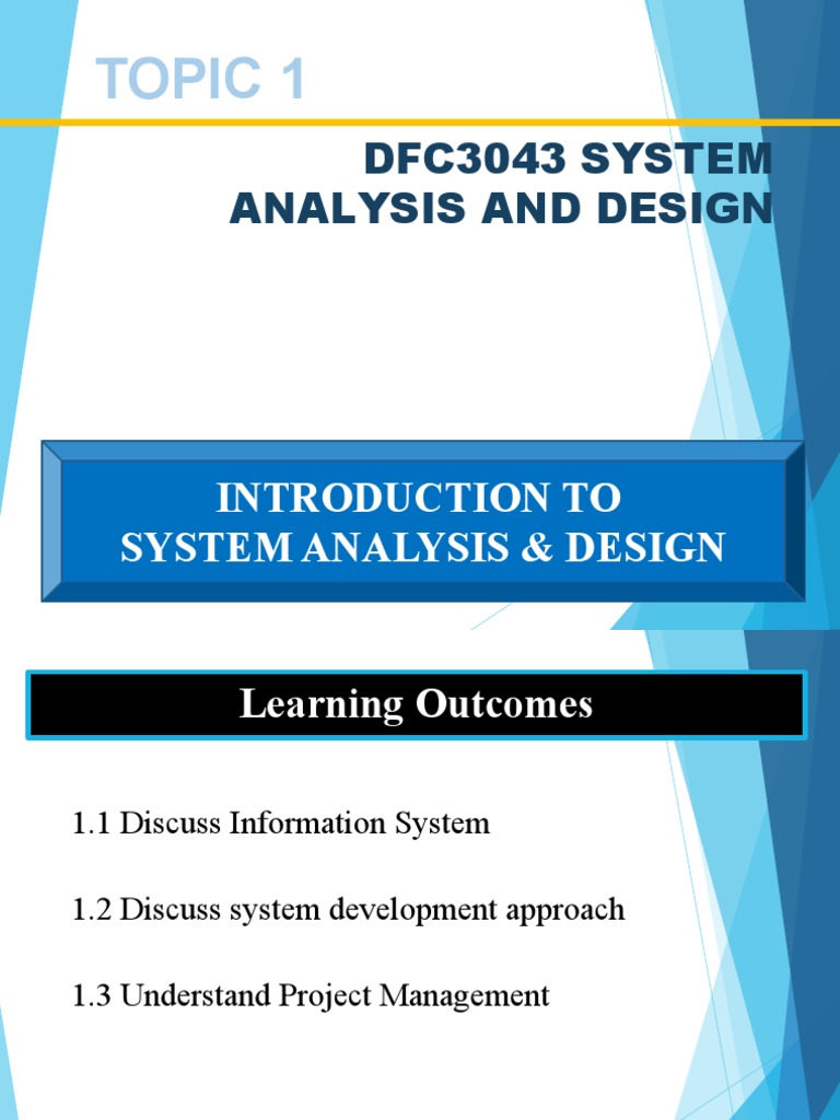 Topic 1.1 Discuss Information System PDF Information System