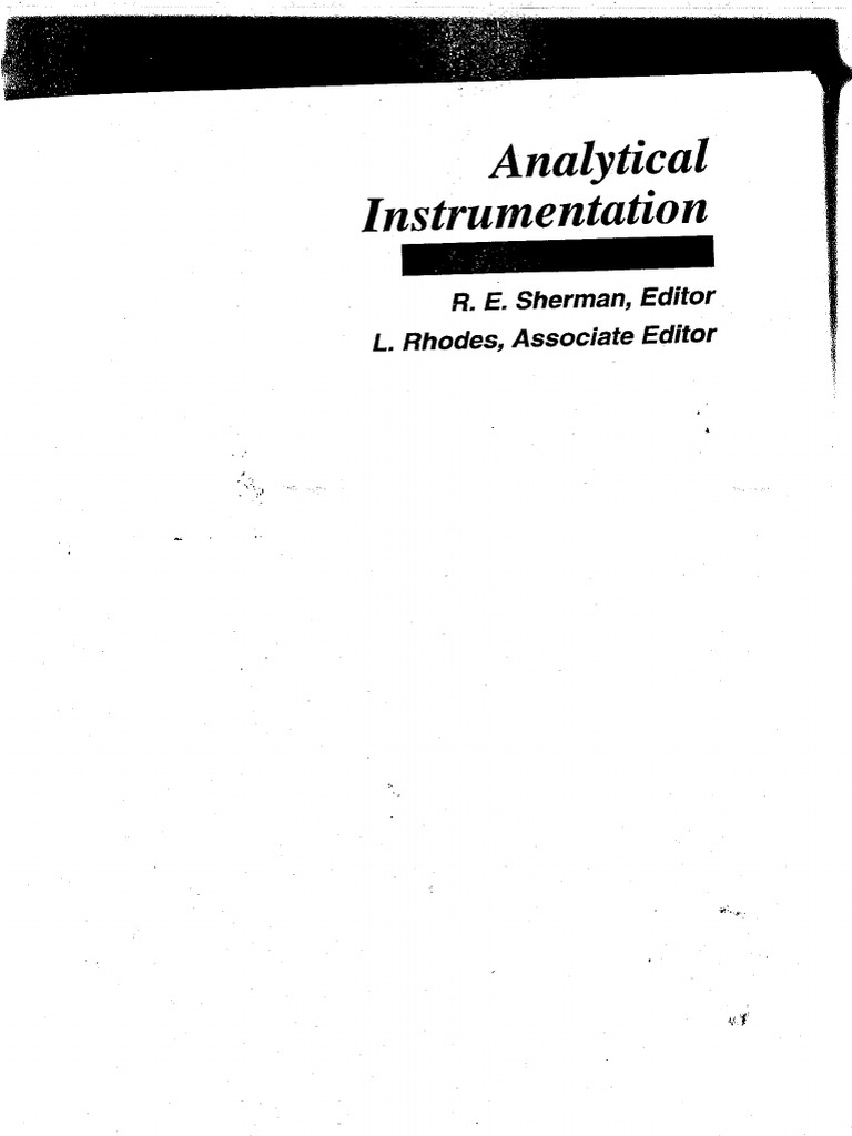  practical guides series r e sherman l rhodes analytical