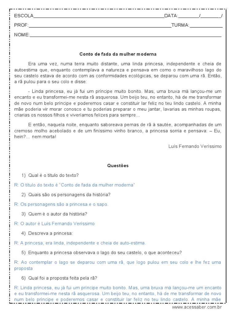 SodaPDF Converted Interpretacao de Texto Conto de Fada Da Mulher ...