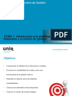 Tema 1. Introducción A La Planificación Financiera y El Control de Gestión