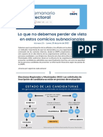 Elecciones Regionales y Municipales 2022: Las Solicitudes de Inscripción de Candidaturas Están en Proceso de Evaluación