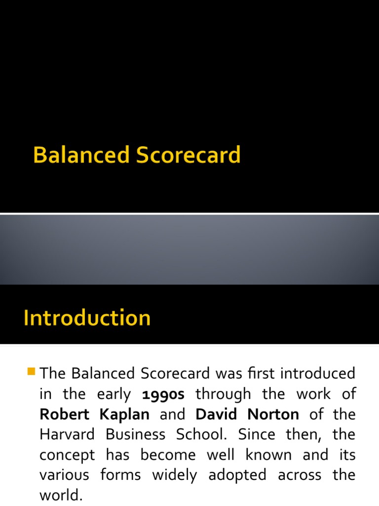 Module 4 Balanced Scorecard | PDF | Strategic Management | Marketing