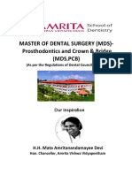 Mds Prosthodontics and Crown and Bridge