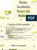 Pretty Aesthetic Notes For School Yellow Variant by Slidesgo