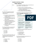 Examen de Historia 5 Primer Trimestre MMR