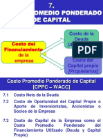 Costo de capital empresa (WACC