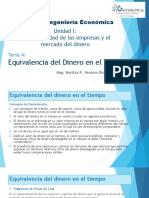 Ingenieria Económica Tasas de Interés - Equivalencia Del Dinero Semana Ciclo II 2022