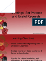 Week 3 Module 2 Greetings, Set Phrases and Useful Expressions