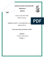 Carta de Alguien Que Pretende Enseñar Kevin Ortiz Aviles 1°6