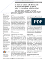 Selection Criteria For Patients With Chronic Ankle