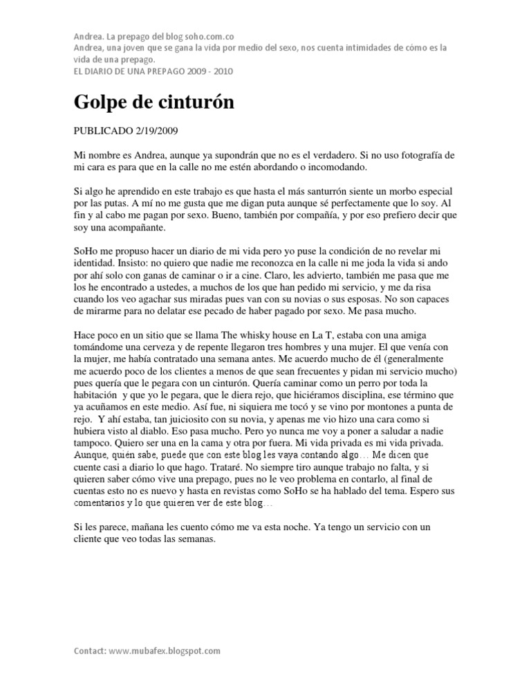 andrea01 Golpe de cinturón PDF Ocio Entretenimiento (general)