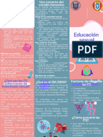 Educación Sexual Tríptico