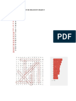 Respuestas Examen de Religion Grado Quinto