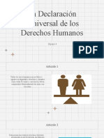 La Declaración Universal de Los Derechos Humanos