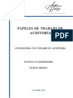 Papeles de Auditoría