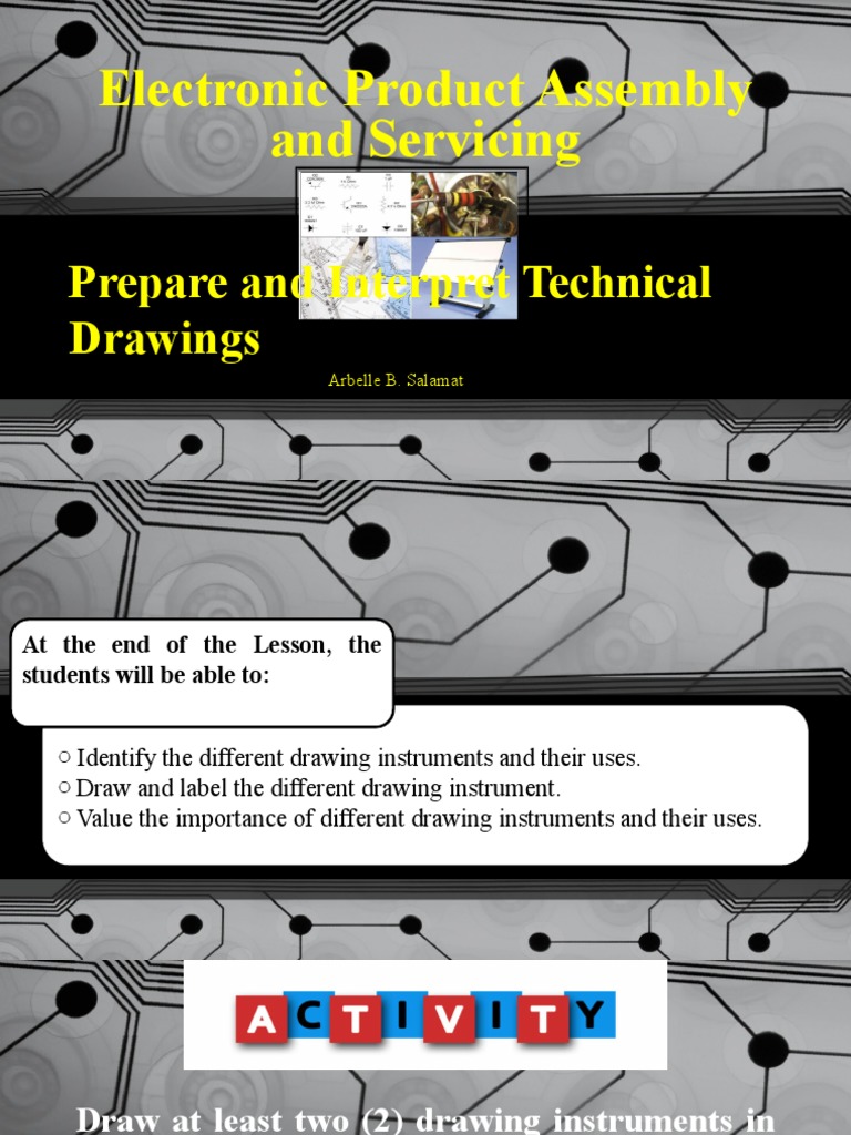 DEMO (Prepare and Interpret Technical Drawings) EDITED Drawing Tools