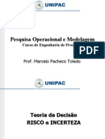 Teoria Decisão Risco Incerteza