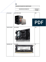 Cotizacion de Equipo de Computacion