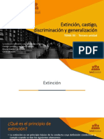 Extinción, Castigo, Discriminación y Generalización: TEMA XII - Tercera Unidad