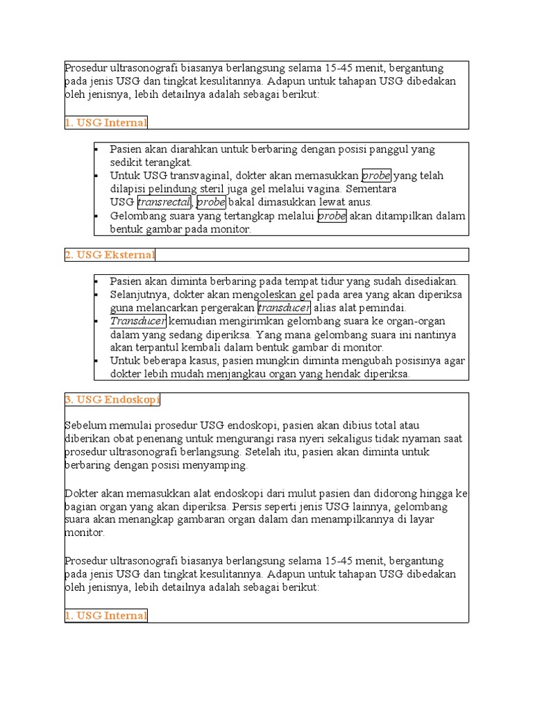 Jenis Dan Pengertian Usg Pdf