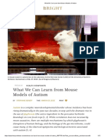 What We Can Learn From Mouse Models of Autism