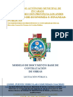 Ministerio de Economía Y Finanzas Públicas: Gobierno Autónomo Municipal de Pucarani Primera Sección Provincia Los Andes