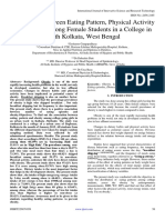Association Between Eating Pattern, Physical Activity and Obesity Among Female Students in A College in North Kolkata, West Bengal