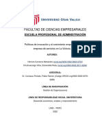 Politicas de Innovacion y El Crecimiento Empresarial-1era Avance