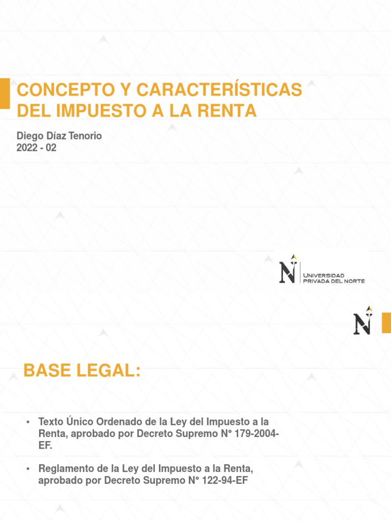 Características del Impuesto a la Renta | PDF | Impuesto sobre la renta ...