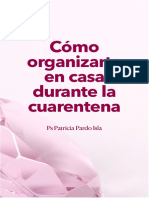 Como Organizarte en Cuarentena