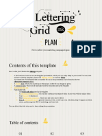 Lettering Grid MK Plan Yellow Variant by Slidesgo